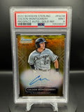 Colson Montgomery 2022 Bowman Sterling Prospect Autograph #PACM Gold Refractor /50 PSA 9