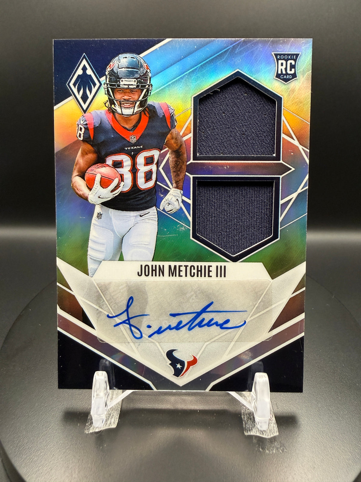 John Metchie III 2022 Panini Phoenix #RADJM Rising Rookie Material Signature RC /149 Auto Patch