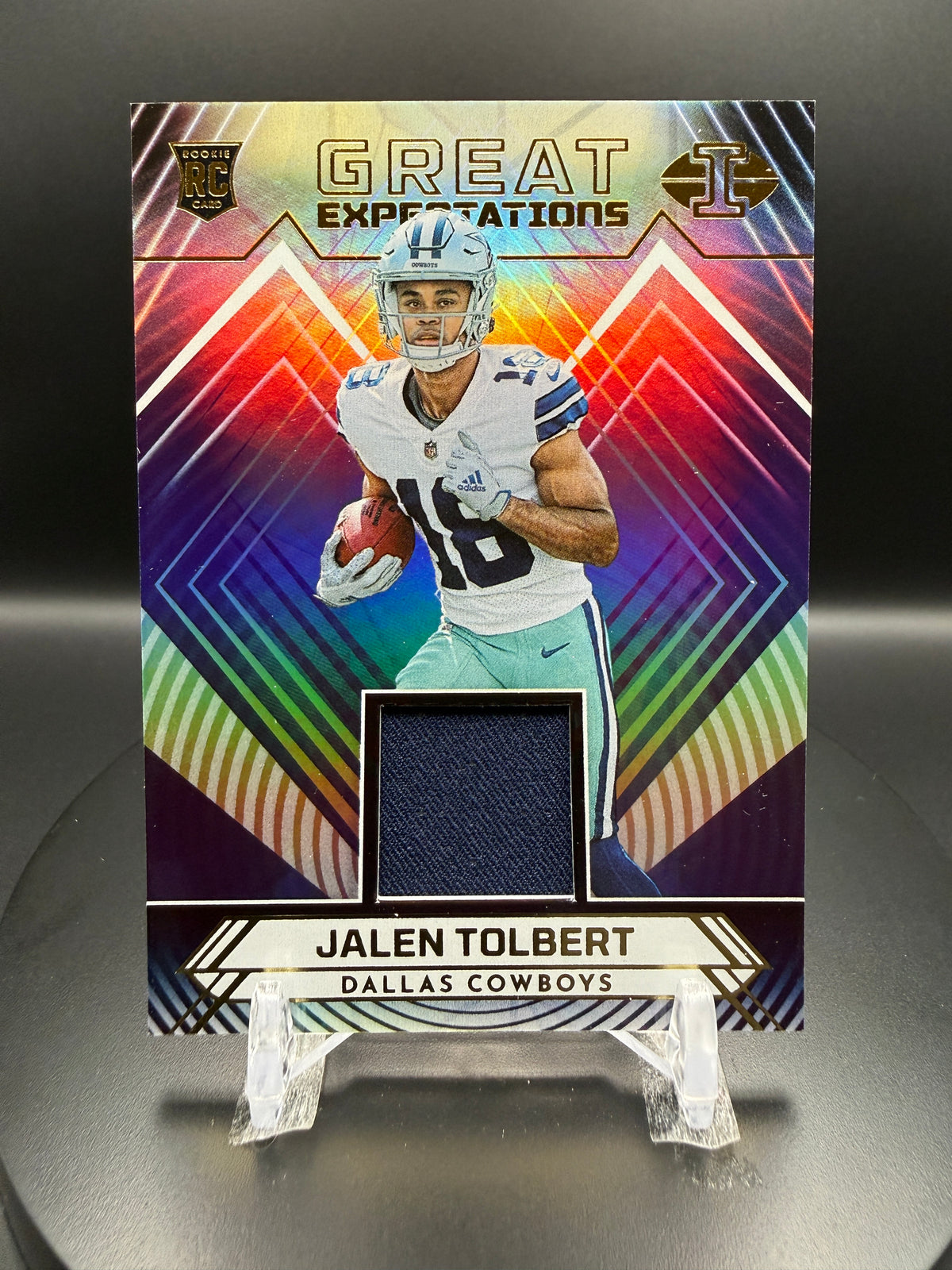 Jalen Tolbert 2022 Panini Illusions Football Great Expectations #GEJT RC Patch