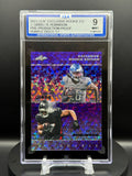 Jahmyr Gibbs & Bijan Robinson 2023 Leaf Exclusive Rookie Pre-Production Proof - Purple Disco 1/1 ISA 9 Mint