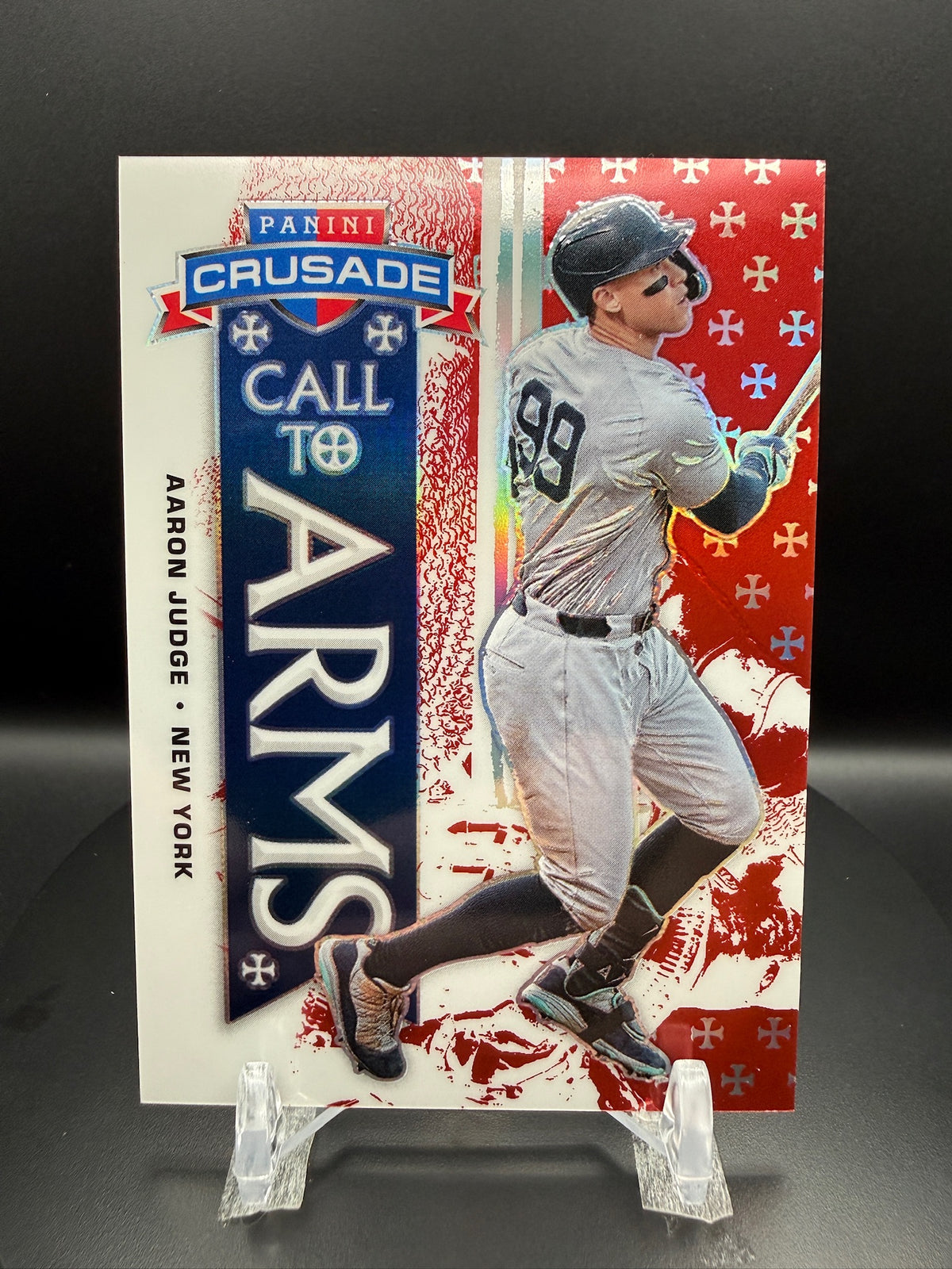 Aaron Judge 2025 Panini Crusade #20 Call to Arms Red /25