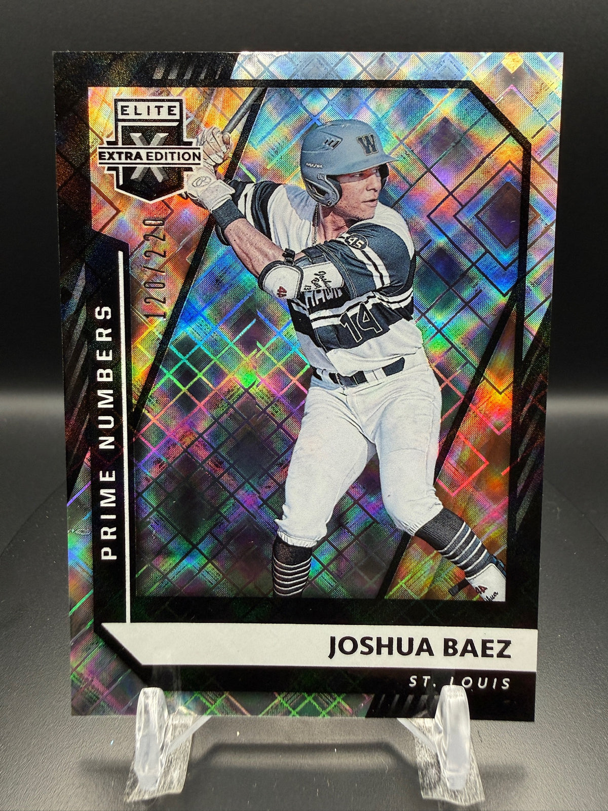 Joshua Baez 2021 Panini Elite Extra Edition #54 Prime Numbers A RC /220