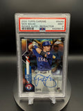 Nick Solak 2020 Topps Chrome #RANS Refractor Autograph /499 PSA 9