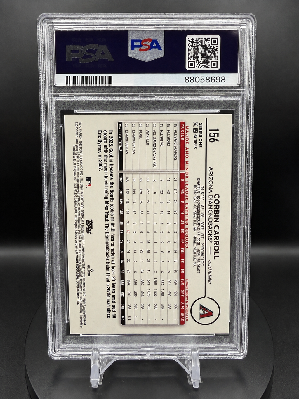 Corbin Carroll 2024 Topps Baseball #156 All Star PSA 9