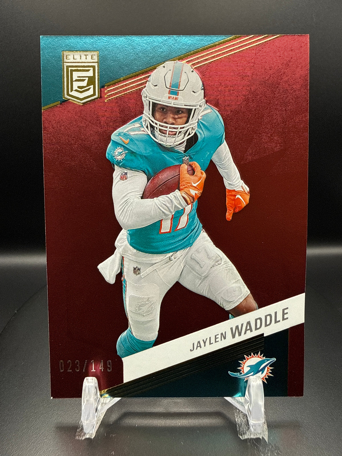 Jaylen Waddle 2023 Panini Donruss Elite #49 Red /149