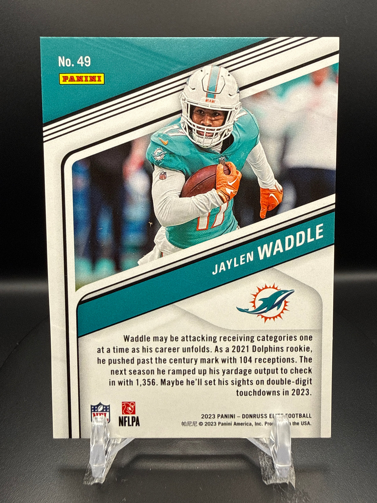 Jaylen Waddle 2023 Panini Donruss Elite #49 Red /149